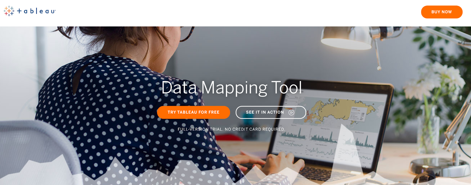 ejemplo de la herramienta de mapeo de datos de Tableau